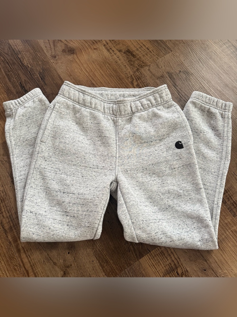 Carhartt Women’s XS Relaxed Fit Gray Sweatpants Joggers Fleece Logo Warm Cozy
